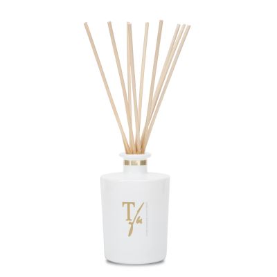 TEATRO FRAGRANZE UNICHE Foglie Di Fico Sticks in Vaso Bianco Lucido 1500 ml